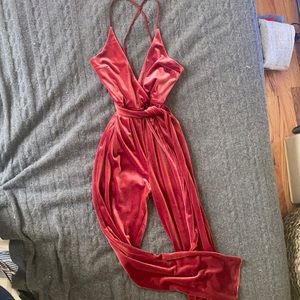 Cute velvet one piece